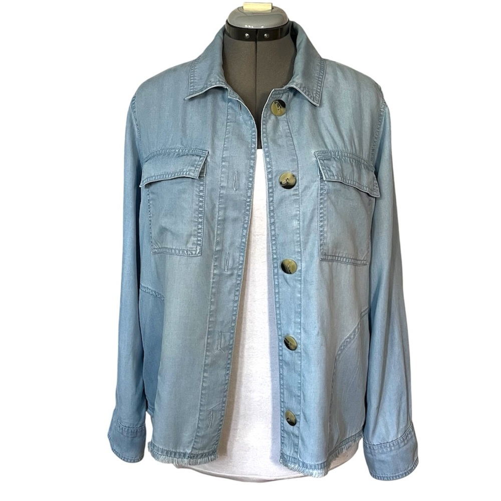 Nicole Miller Light Blue Denim Jacket